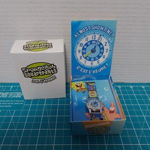 SpongeBob SquarePants Analog Wristwatch Silicone Band 2005 Viacom NEW Vintage